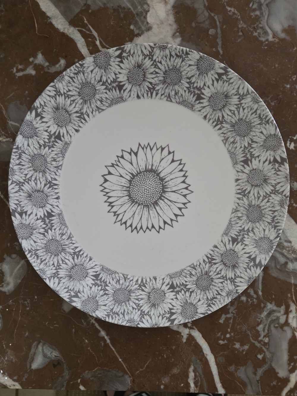 Vintage Lenox Ware Melamine Sunflower Serving Plate